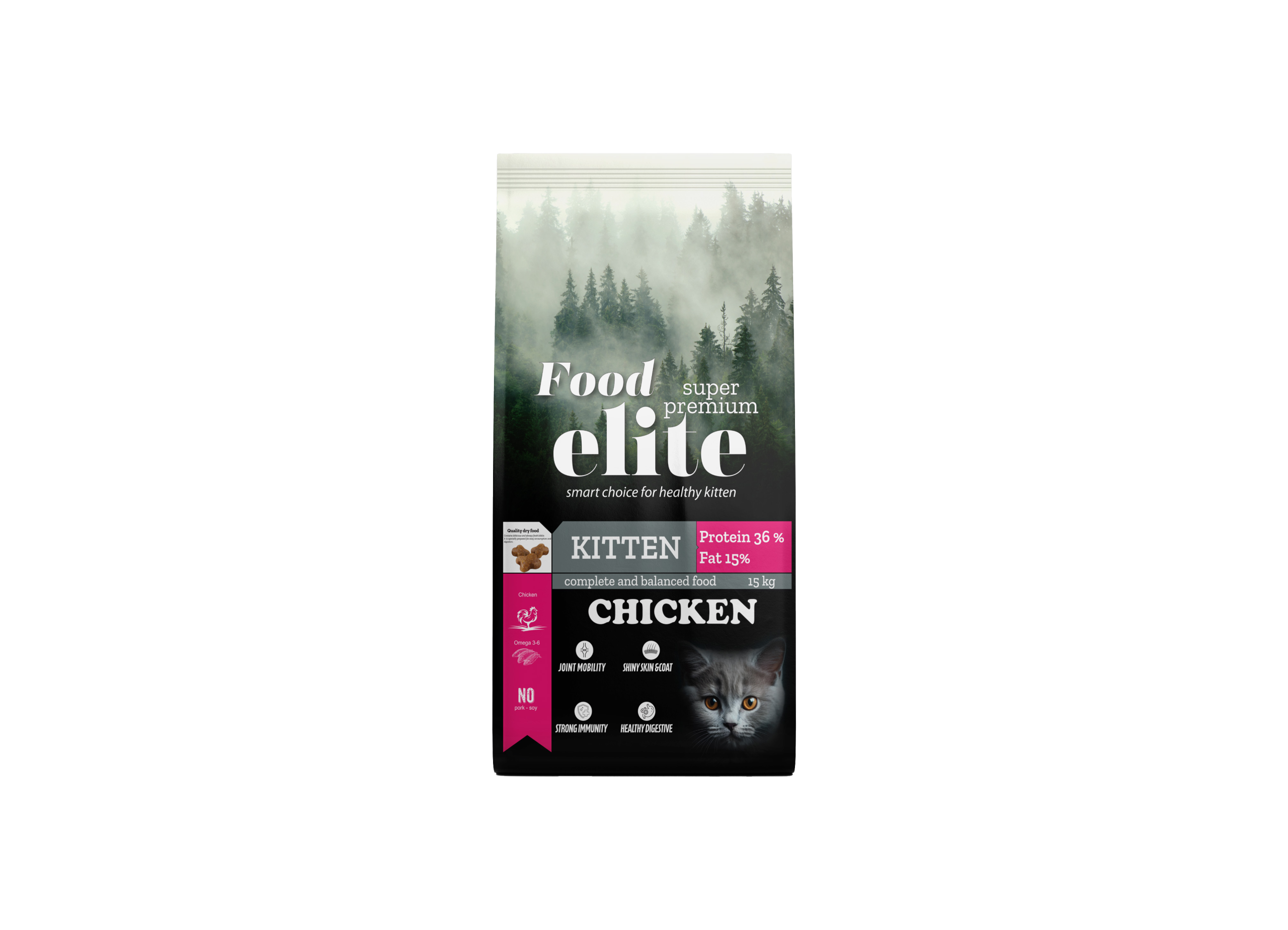 Food Elite Tavuklu Yavru Kedi Maması 15 Kg | 2 Kg - Görsel 2