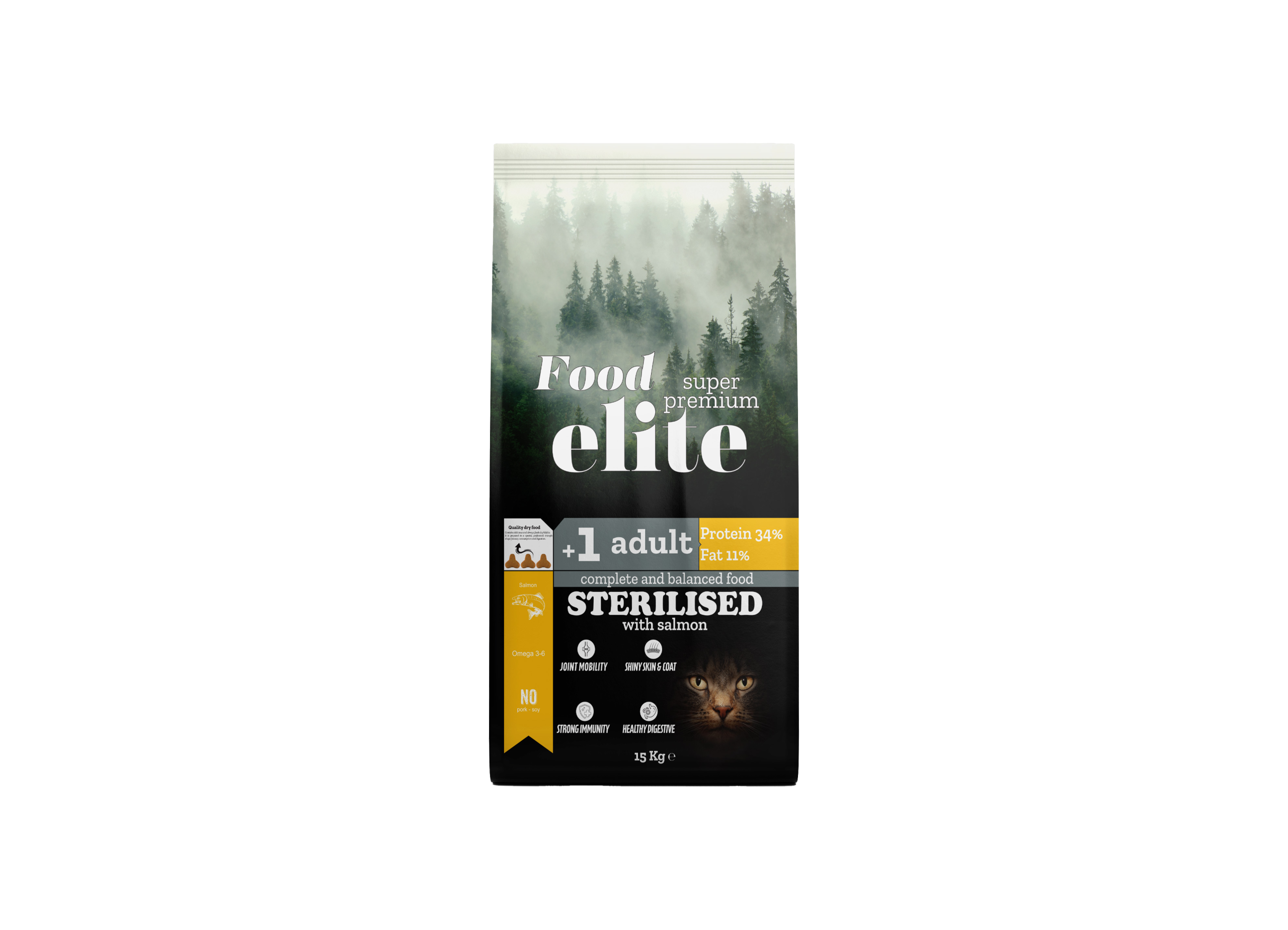 Food Elite Somonlu Kısırlaştırılmış Kedi Maması 15 Kg | 2 Kg - Görsel 3