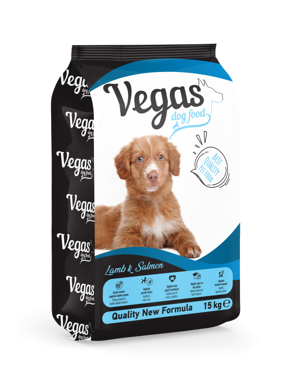 Vegas Kuzu Etli & Somonlu Yetişkin Köpek Maması (Küçük Irk) 15 Kg