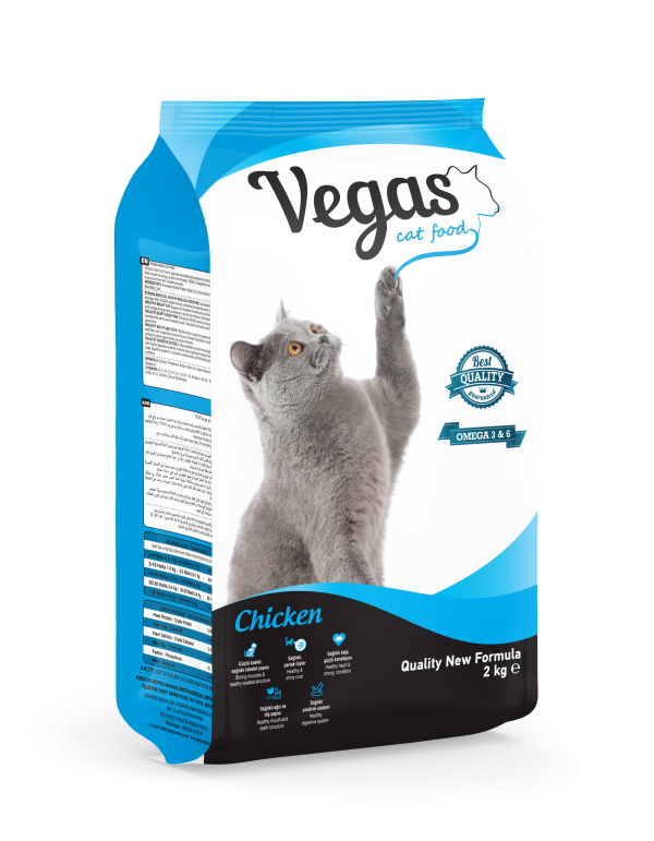 Vegas Tavuk Etli Yetişkin Kedi Maması 10 Kg | 2 Kg