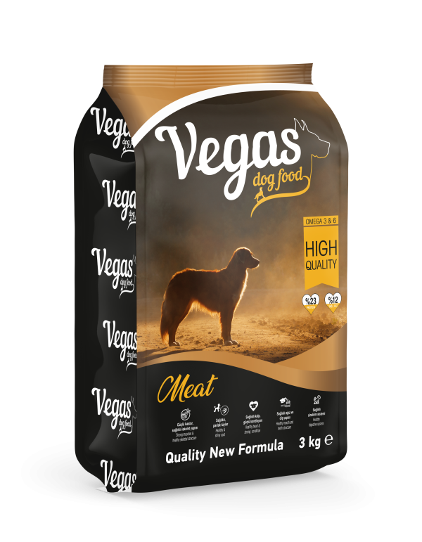 Vegas Biftekli Yetişkin Köpek Maması 3 Kg