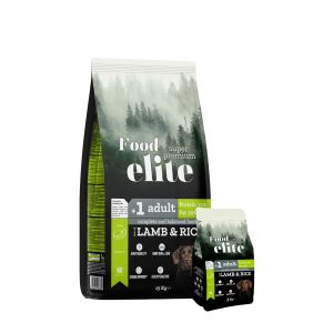 Food Elite Kuzu Etli Yetişkin Köpek Maması 15 Kg-3 kg