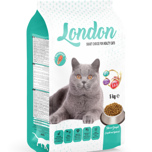 London Kısırlaştırılmış Somonlu Yetişkin Kedi Maması | 5 Kg | 1,5 Kg