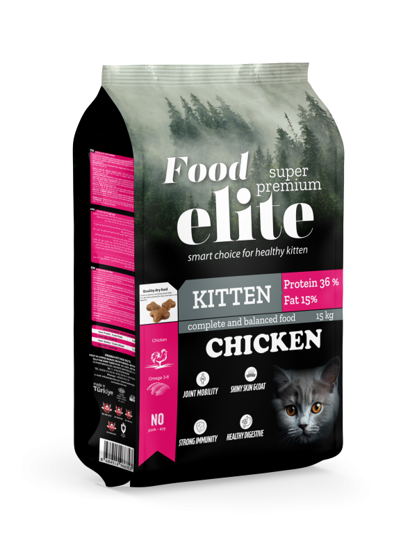 Food Elite Tavuklu Yavru Kedi Maması 15 Kg | 2 Kg