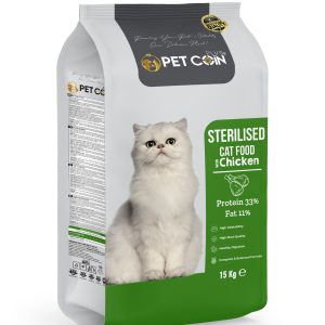 Pet Coin Plus Tavuklu Kısırlaştırılmış Kedi Maması 15 kg