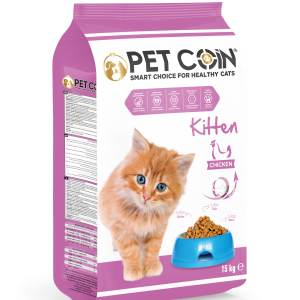 Pet Coin Tavuklu Yavru Kedi Maması 15 kg