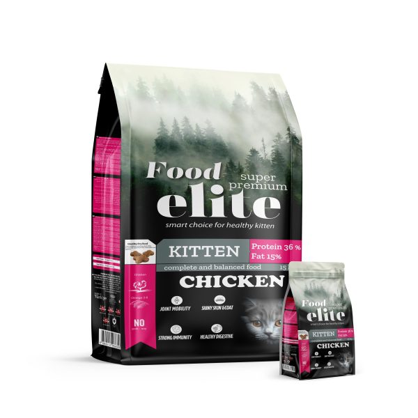 Food Elite Tavuklu Yavru Kedi Maması 15 Kg | 2 Kg