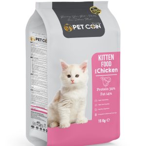Pet Coin Plus Tavuklu Yavru Kedi Maması 15 kg