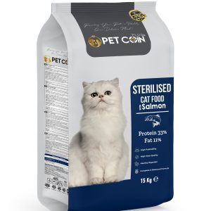 Pet Coin Plus Somonlu Kısırlaştırılmış Kedi Maması 15 kg