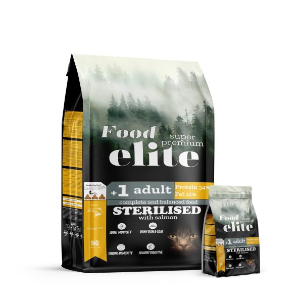 Food Elite Somonlu Kısırlaştırılmış Kedi Maması 15 Kg | 2 Kg